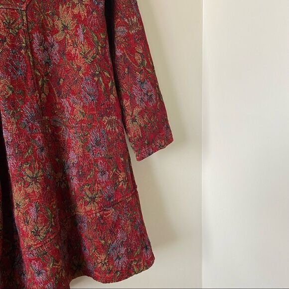 C.M.C (Colour Me Cotton) Boho Double Pocket Tapestry Swing High Low Jacket - Picture 11 of 15